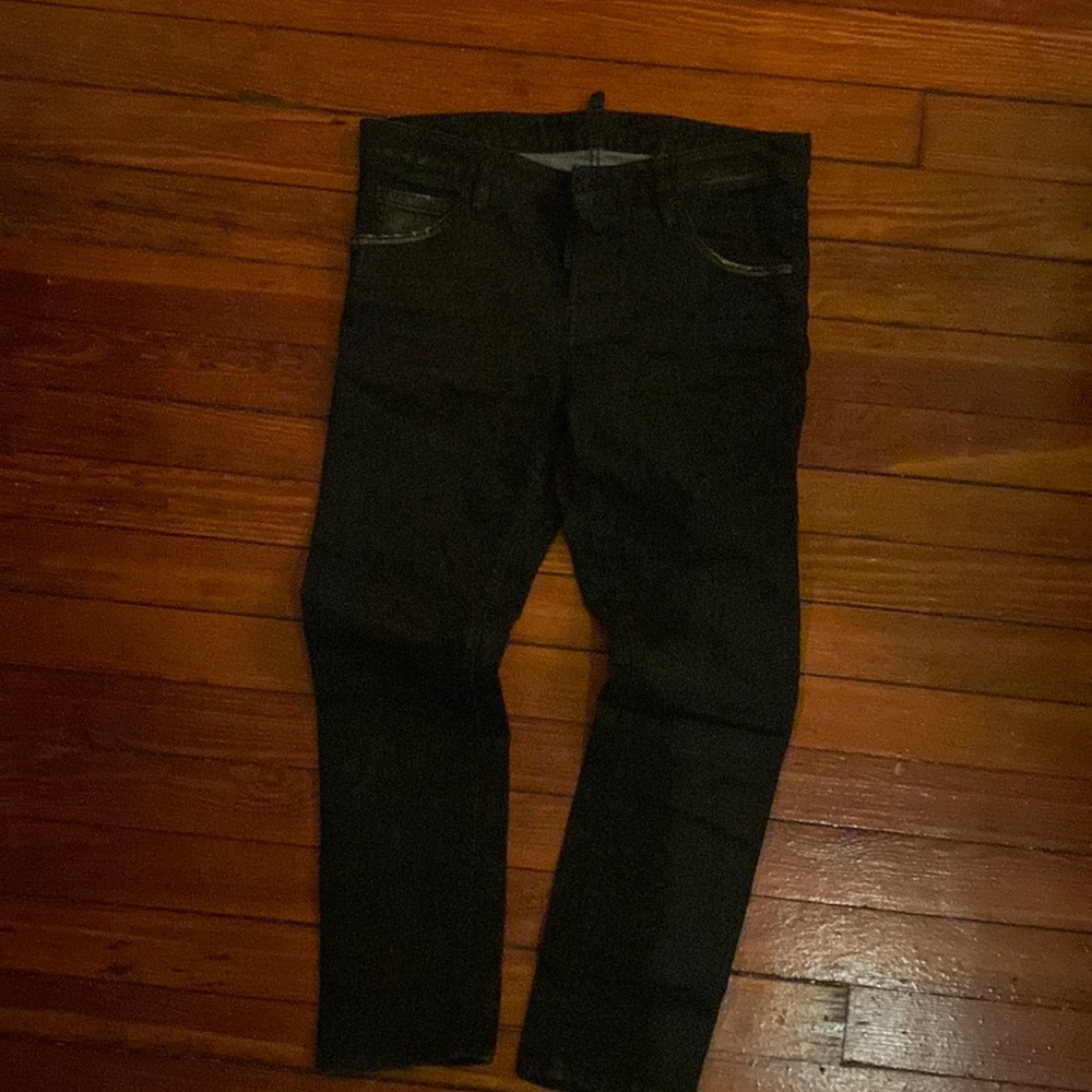 DSQUARED2 black cropped jeans size EUR 38